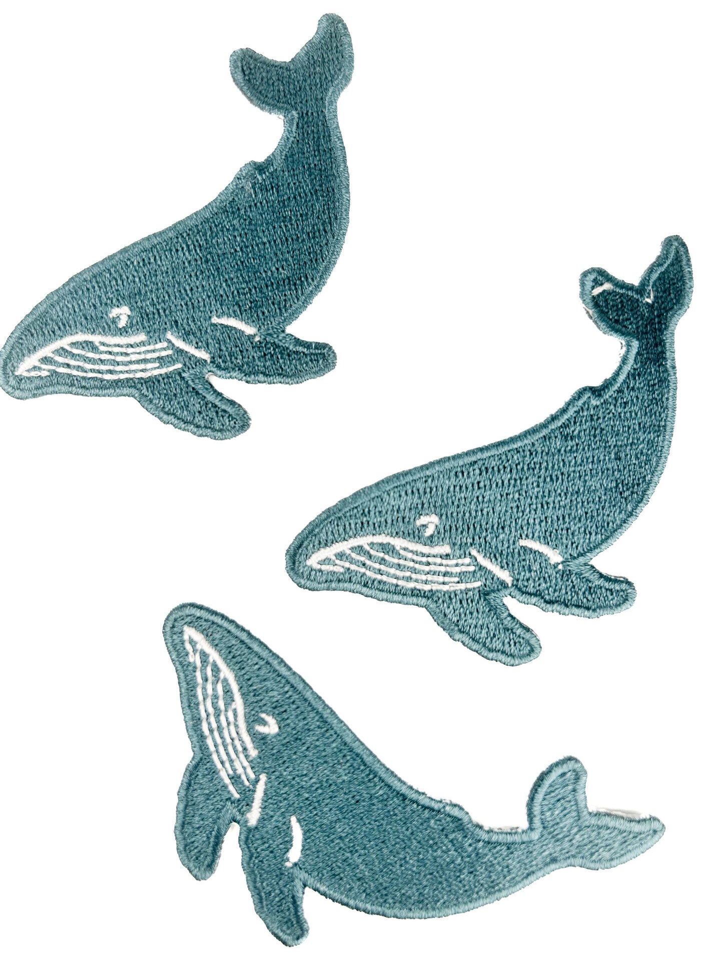Whale Patch Ocean Animal Embroidered Iron On Patch Nautical