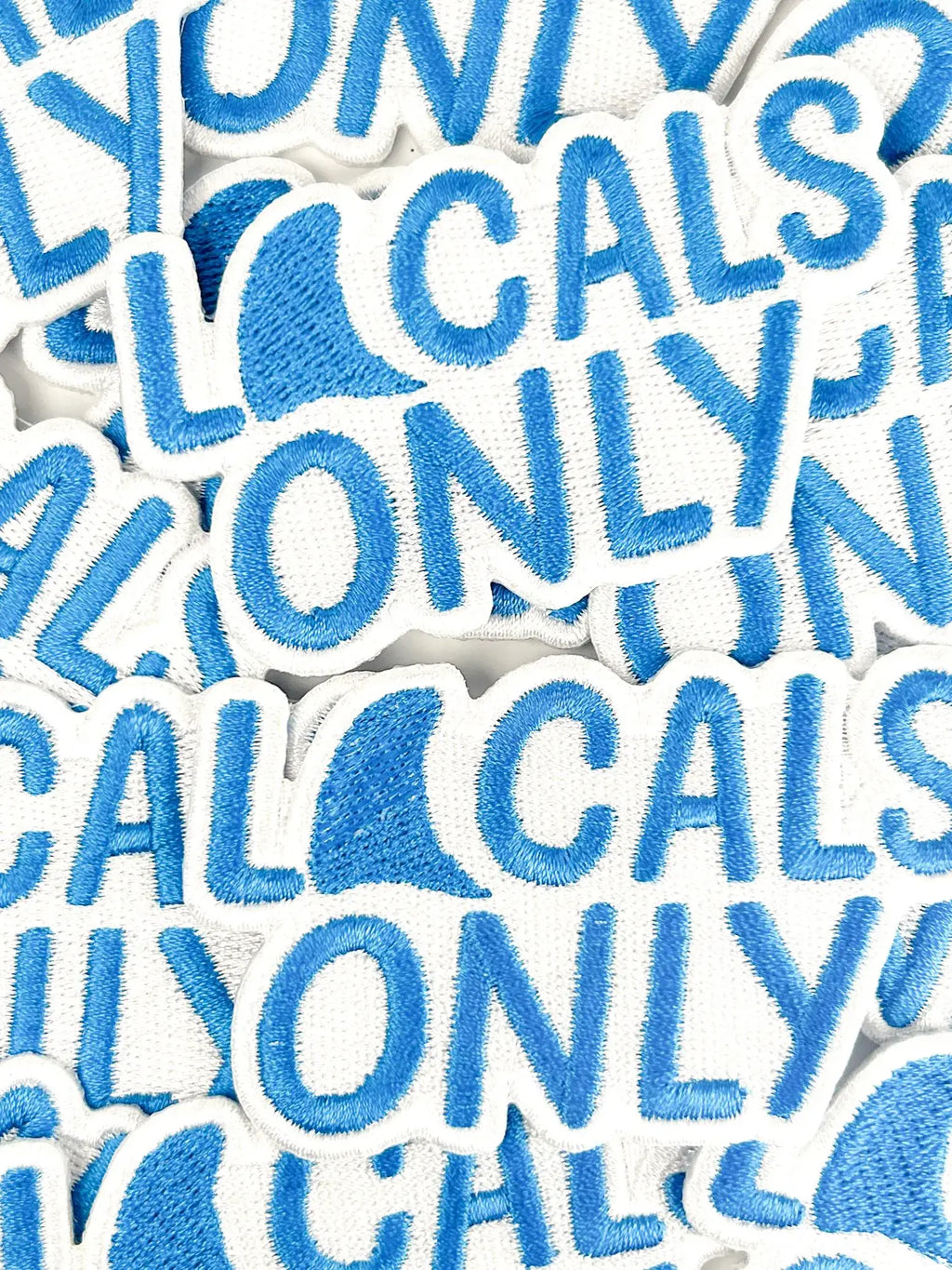 Locals Only Embroidered Patch – Coastal Iron On Shark Fins