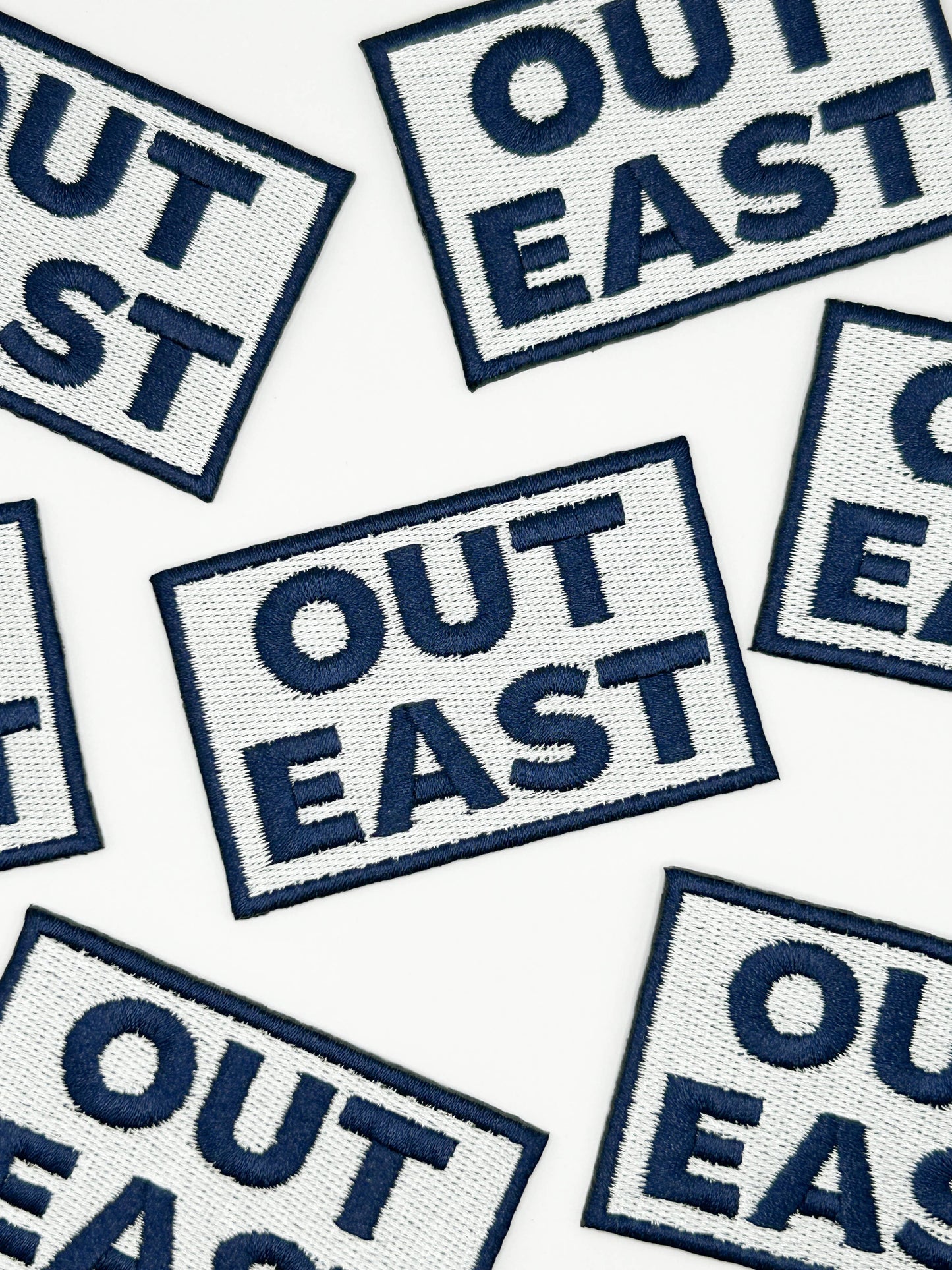 Out East Embroidered Patch Coastal, Preppy, Nautical, Travel