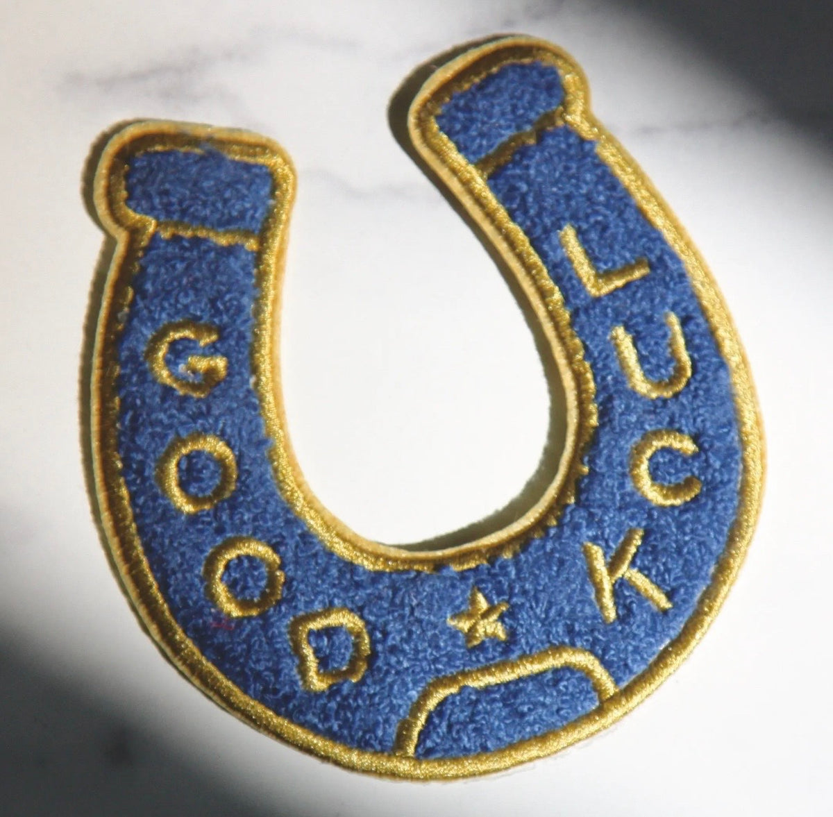 Good Luck Horseshoe Iron on Patch