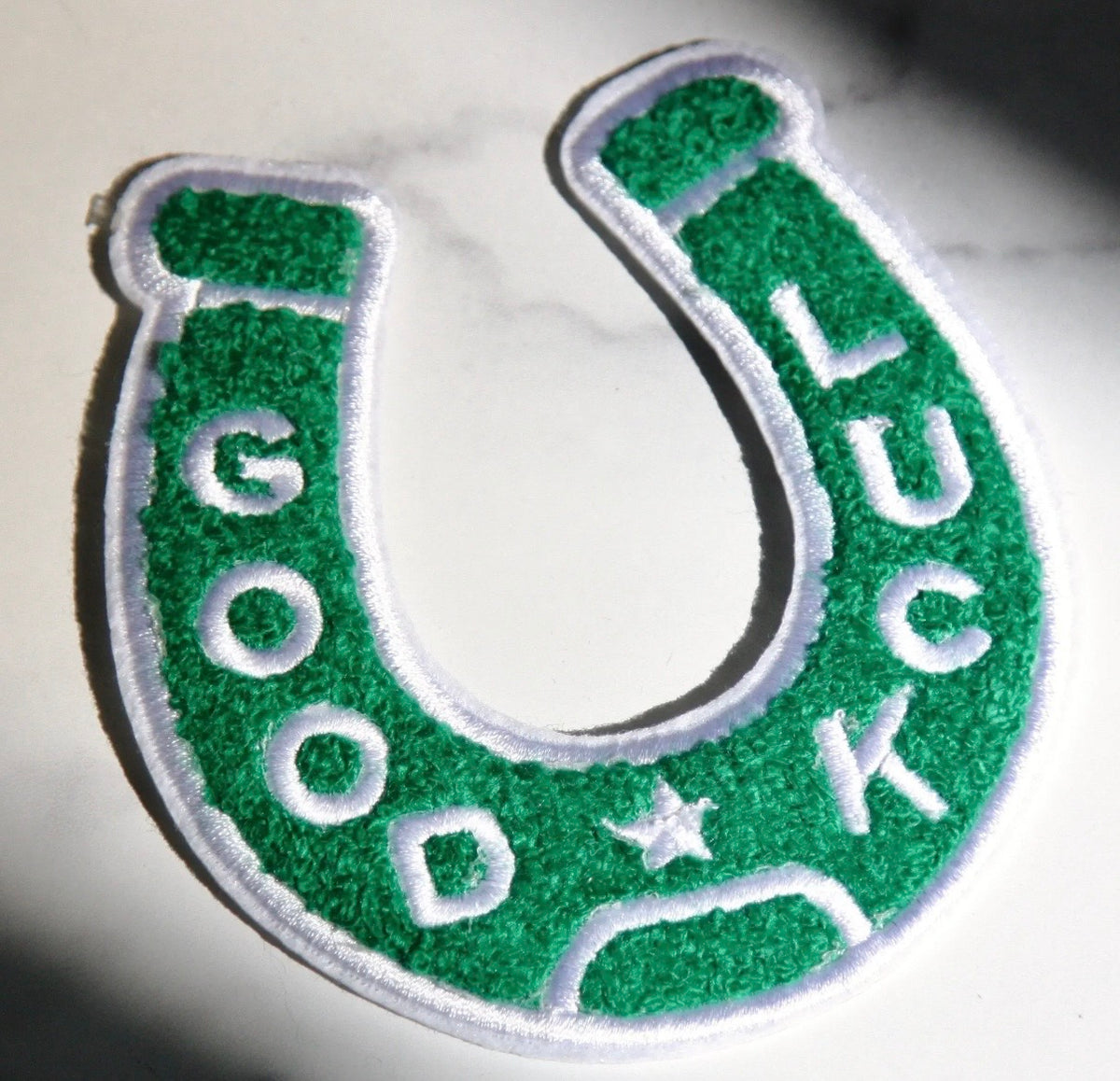 Good Luck Horseshoe Iron on Patch