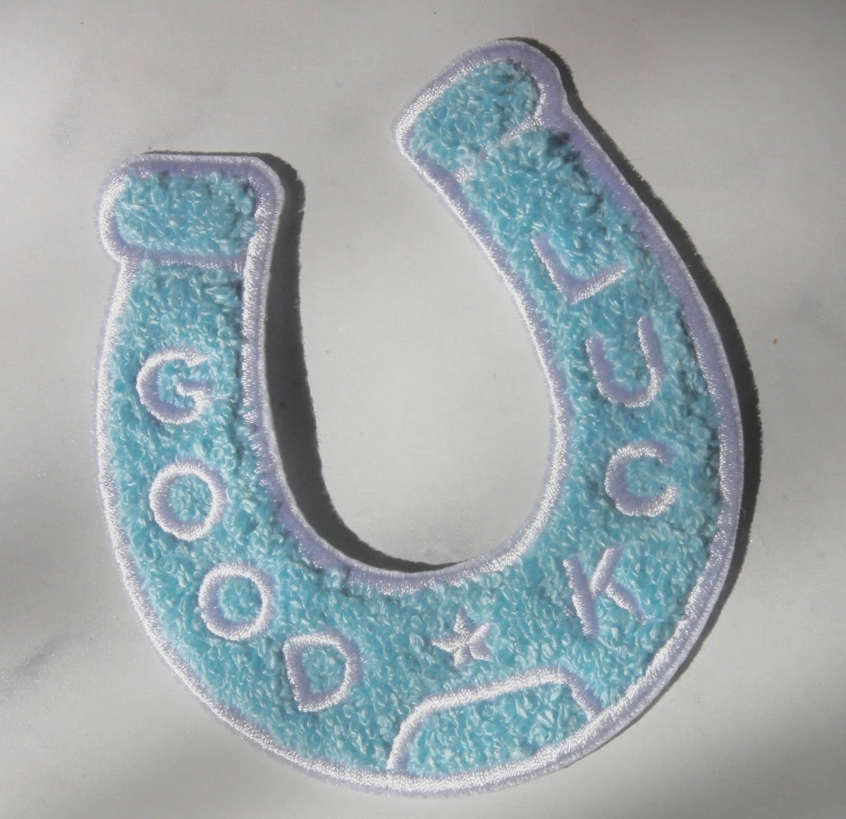 Good Luck Horseshoe Iron on Patch