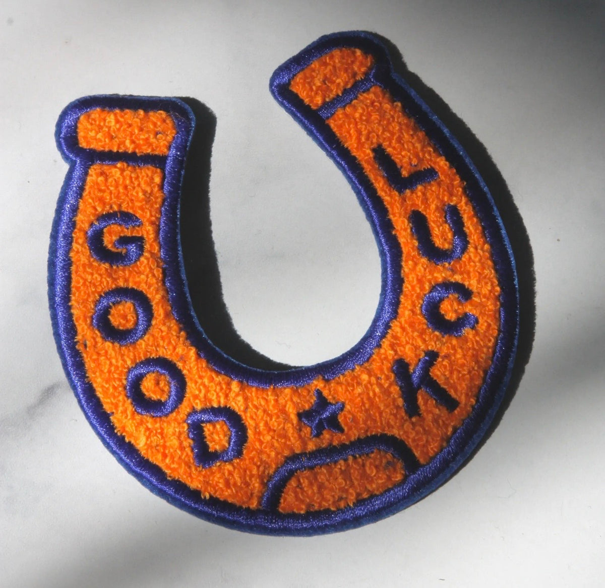 Good Luck Horseshoe Iron on Patch