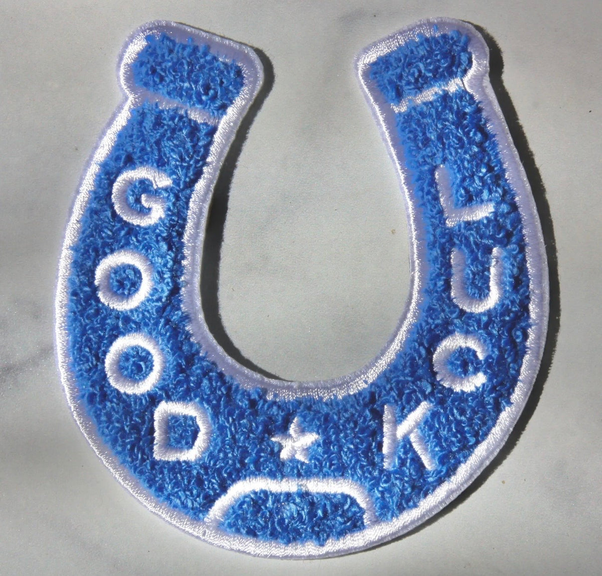 Good Luck Horseshoe Iron on Patch