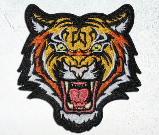 Tiger Embroidered Iron on Patch