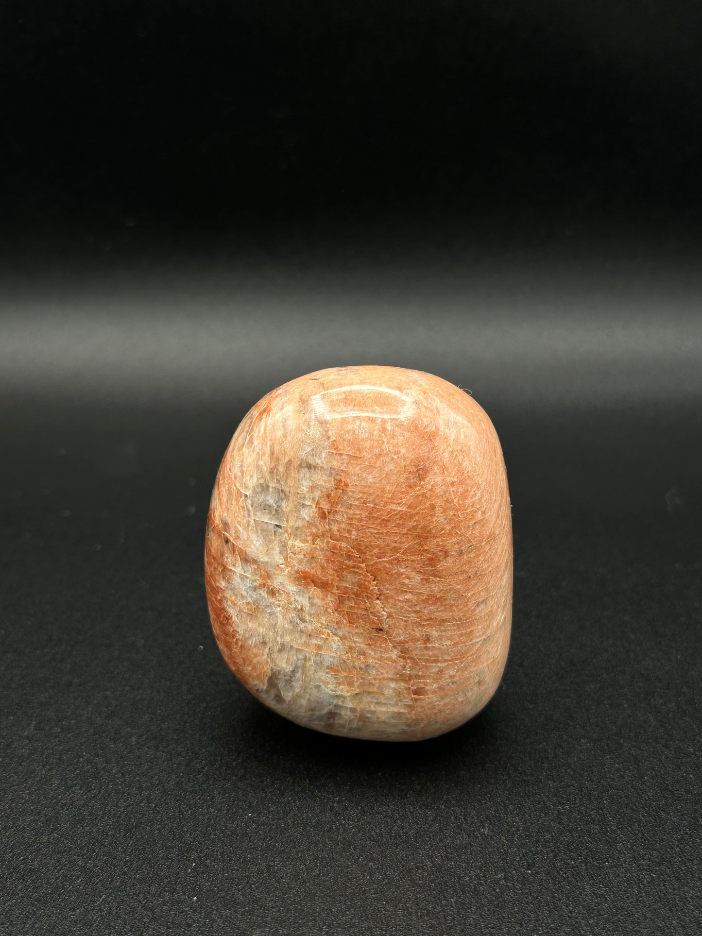 Reiki Charged Peach Moonstone Palm Stone