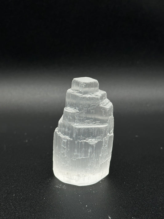 Mini Reiki Charged Selenite Tower